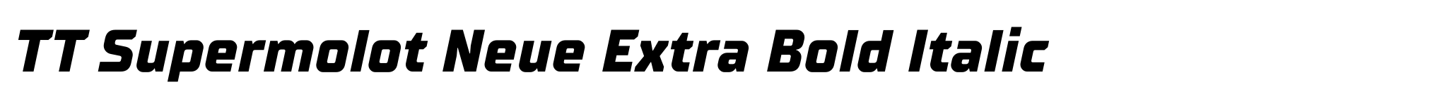 TT Supermolot Neue Extra Bold Italic image